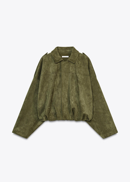 Veste bomber effet daim