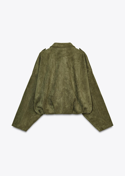 Veste bomber effet daim