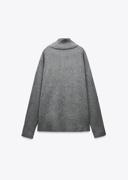 Pull à col montant