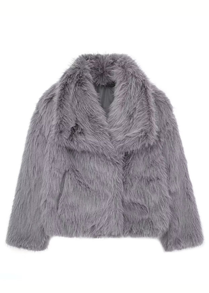 Fluffy fur-Manteau