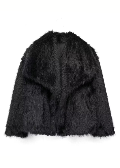 Fluffy fur-Manteau